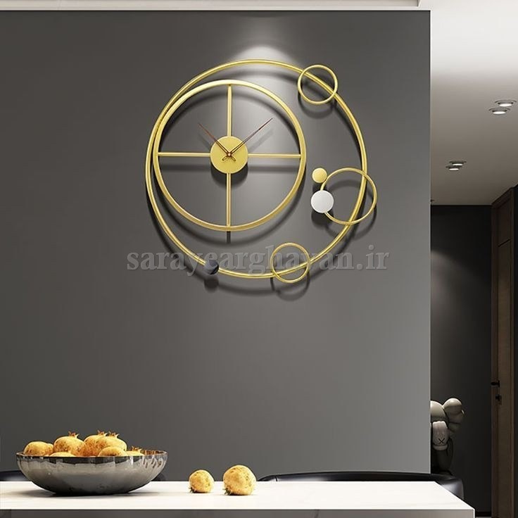 ساعت دیواری مدرن فلزی  کد H331