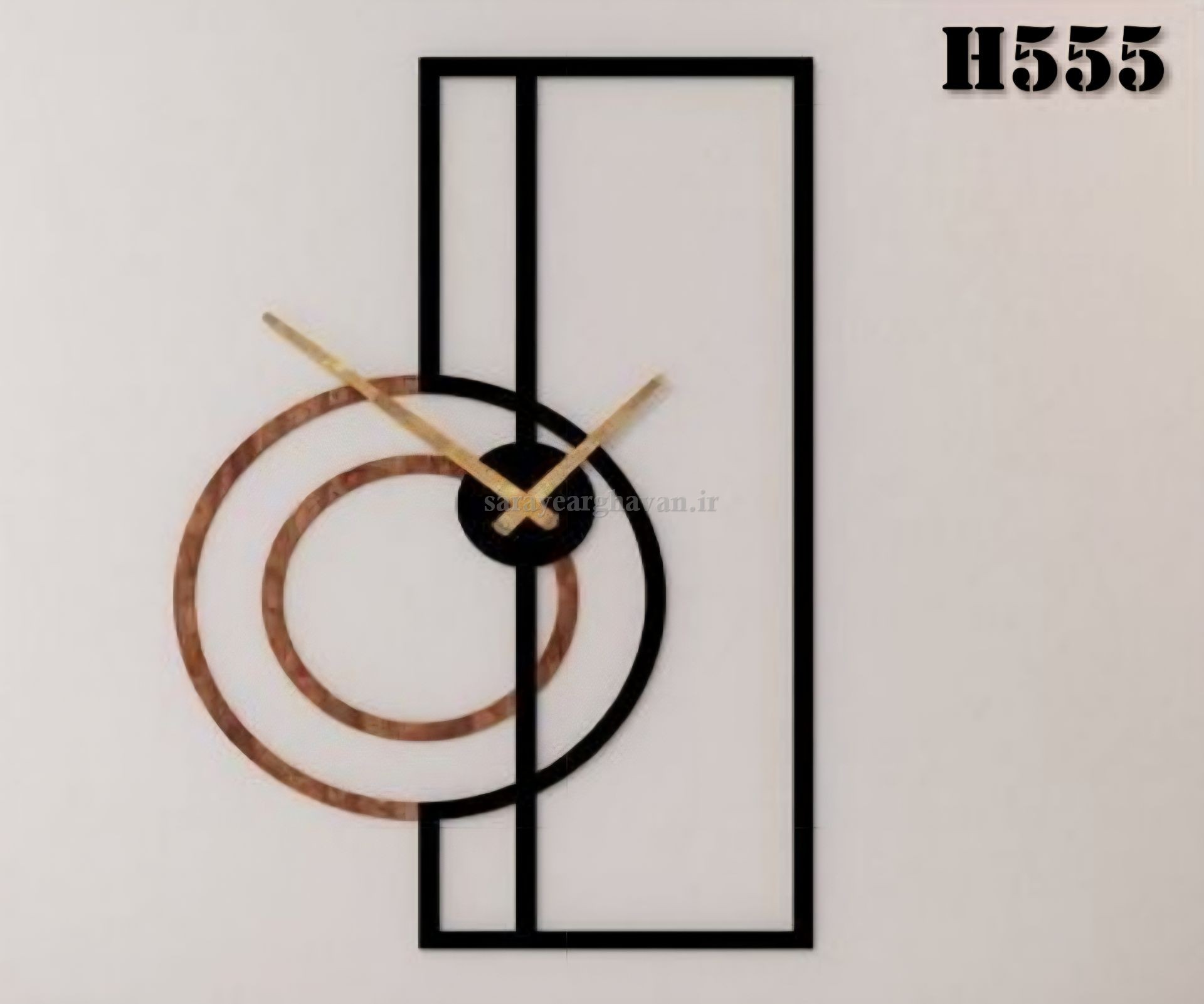 ساعت دیواری مدرن فلزی کد H555