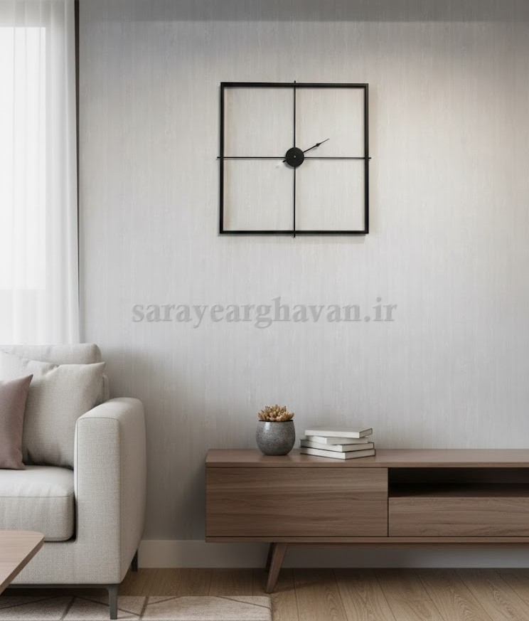 ساعت دیواری فلزی مدرن، کد H110