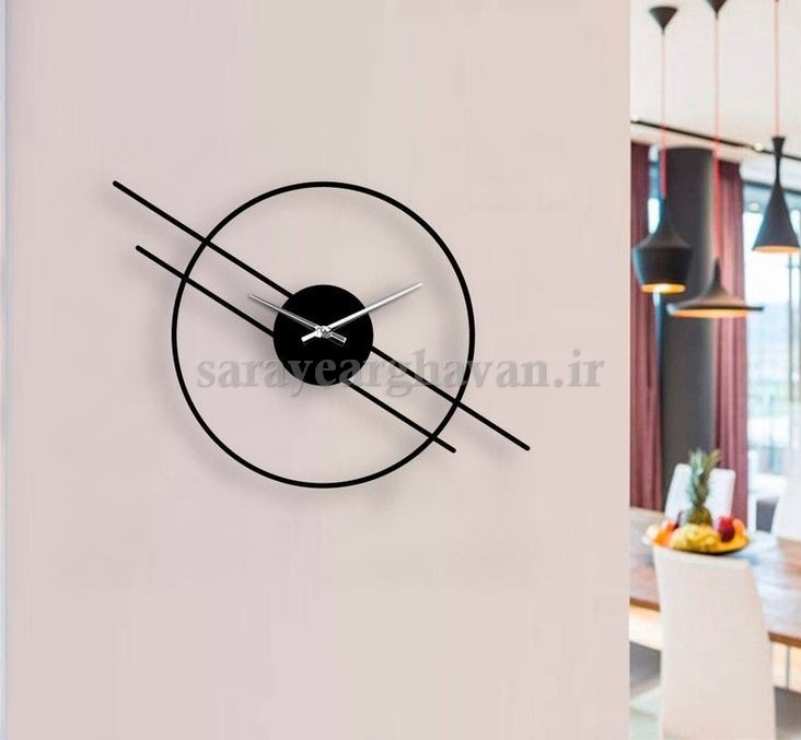 ساعت دیواری فلزی مدرن، کد H111