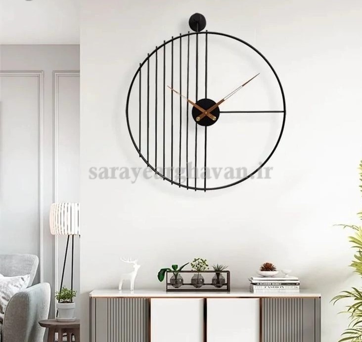 ساعت دیواری فلزی مدرن، کد H113