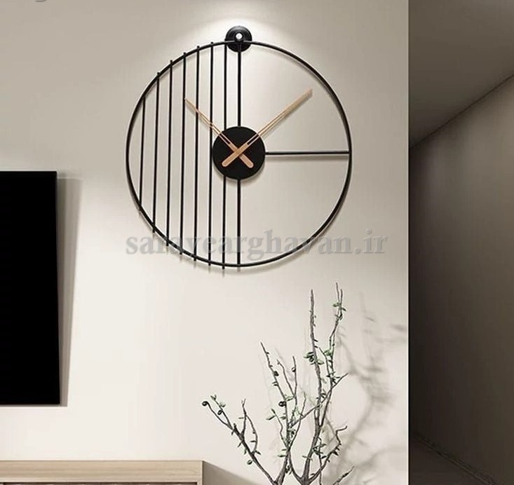 ساعت دیواری فلزی مدرن، کد H113