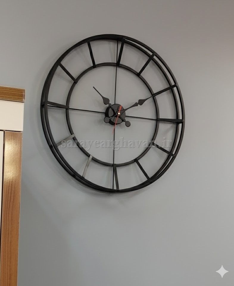 ساعت دیواری فلزی مدرن، کد H121
