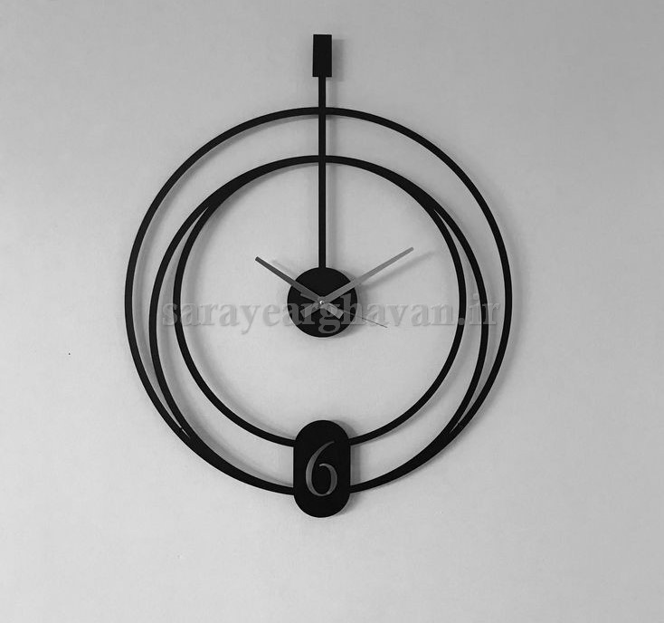 ساعت دیواری فلزی مدرن، کد H130