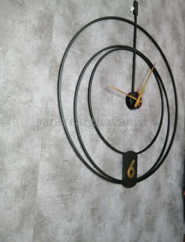 ساعت دیواری فلزی مدرن، کد H130