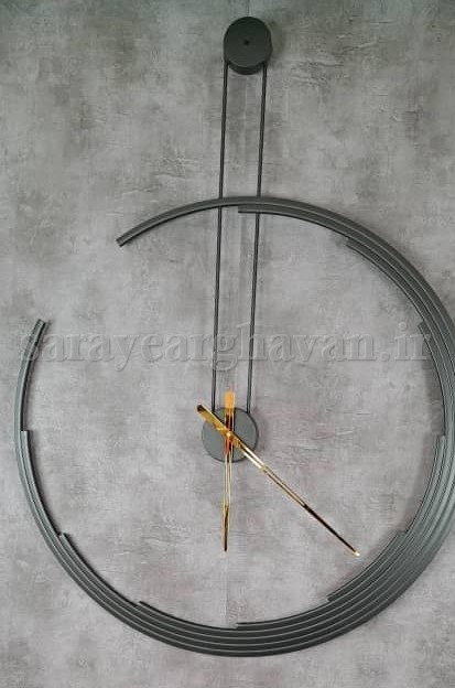 ساعت دیواری مدرن فلزی، کد H132
