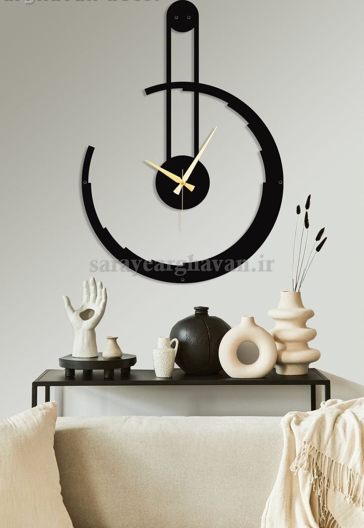 ساعت دیواری مدرن فلزی، کد H132