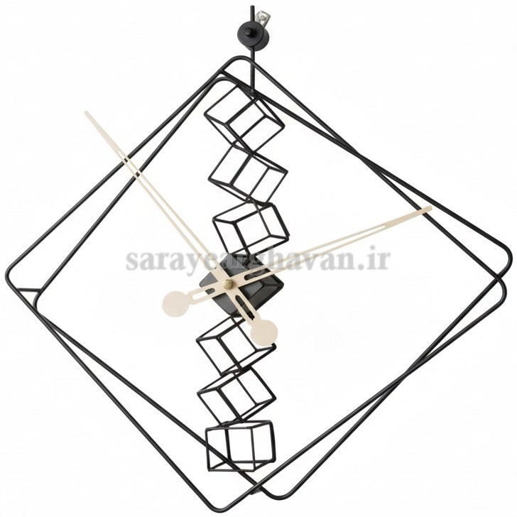 ساعت دیواری مدرن فلزی کد H140