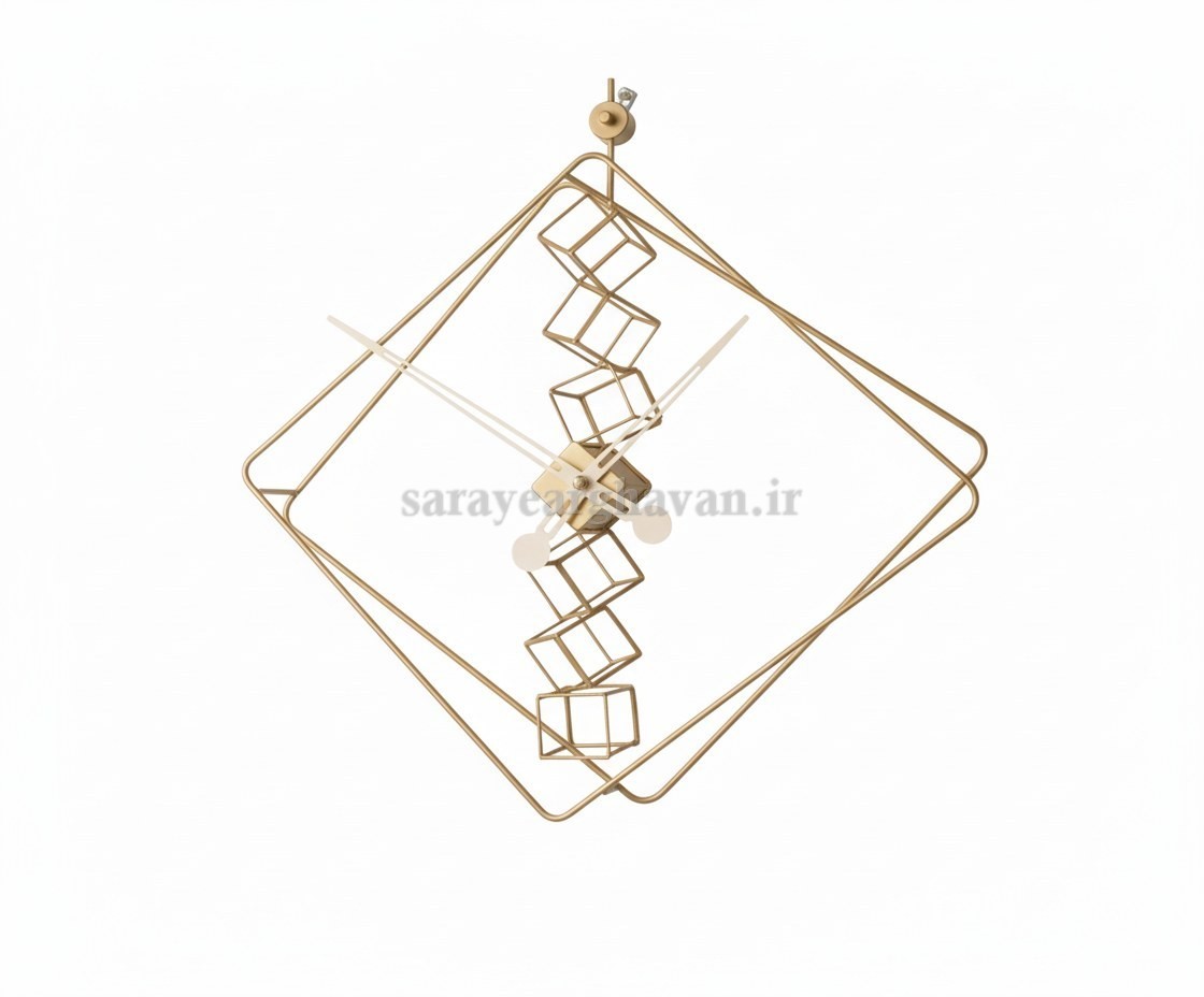 ساعت دیواری مدرن فلزی کد H140