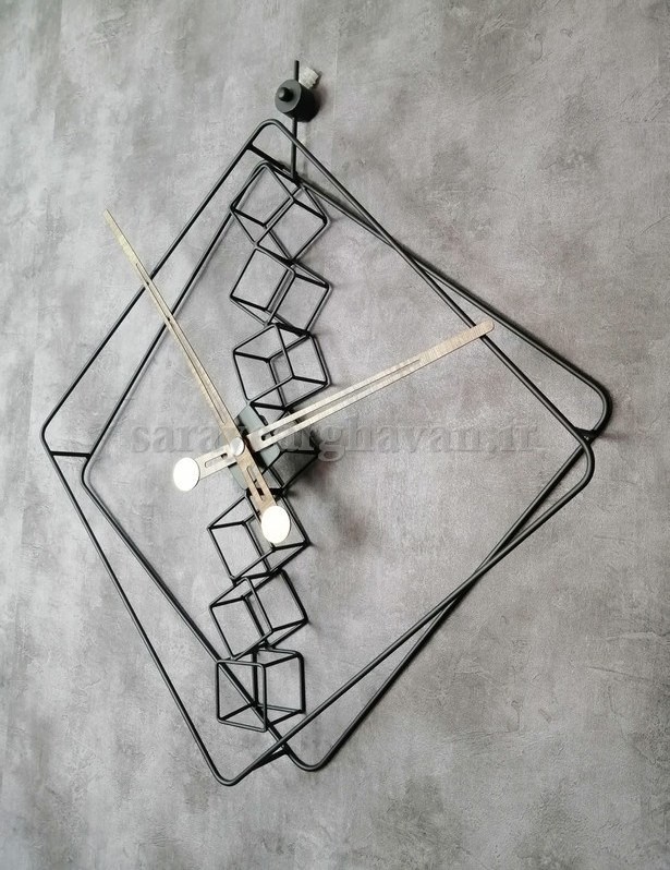 ساعت دیواری مدرن فلزی کد H140