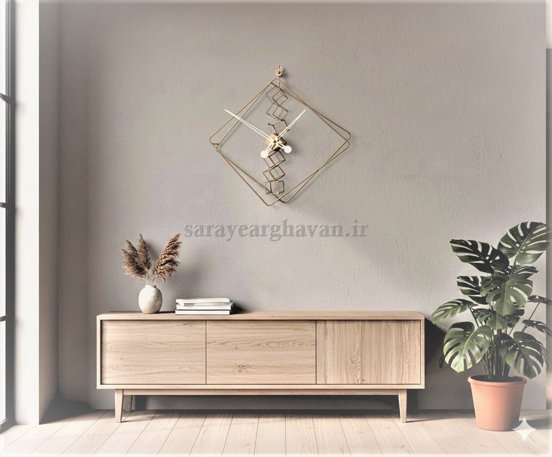 ساعت دیواری مدرن فلزی  کد H140