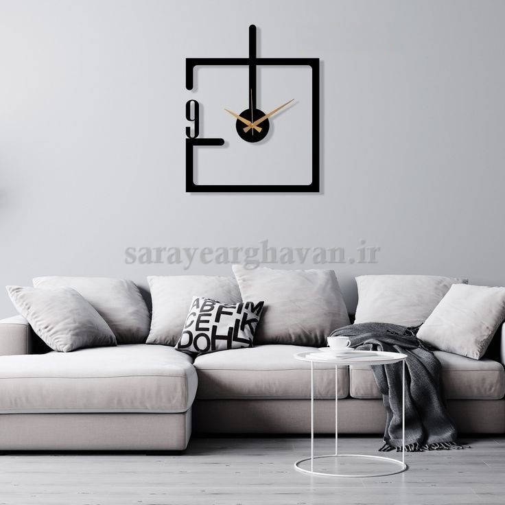 ساعت دیواری مدرن فلزی کد H319