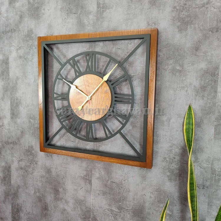 ساعت دیواری مدرن فلزی کد H328