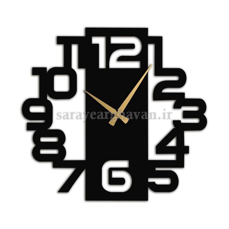 ساعت دیواری مدرن فلزی کد H267