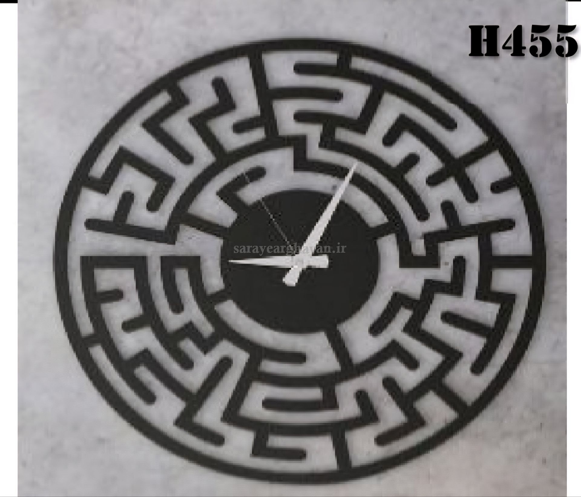 ساعت دیواری مدرن فلزی کد H455