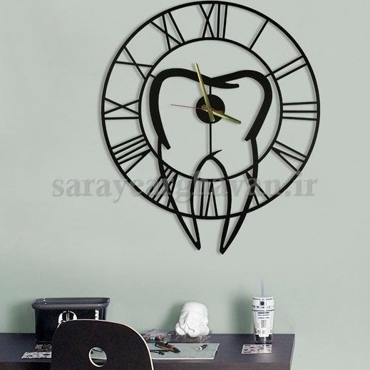 ساعت دیواری مدرن فلزی کد H465
