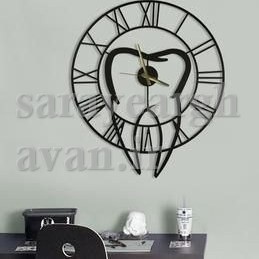 ساعت دیواری مدرن فلزی کد H465