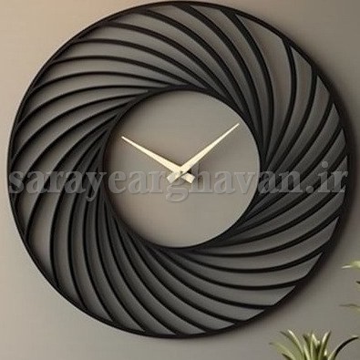 ساعت دیواری مدرن فلزی کد H466