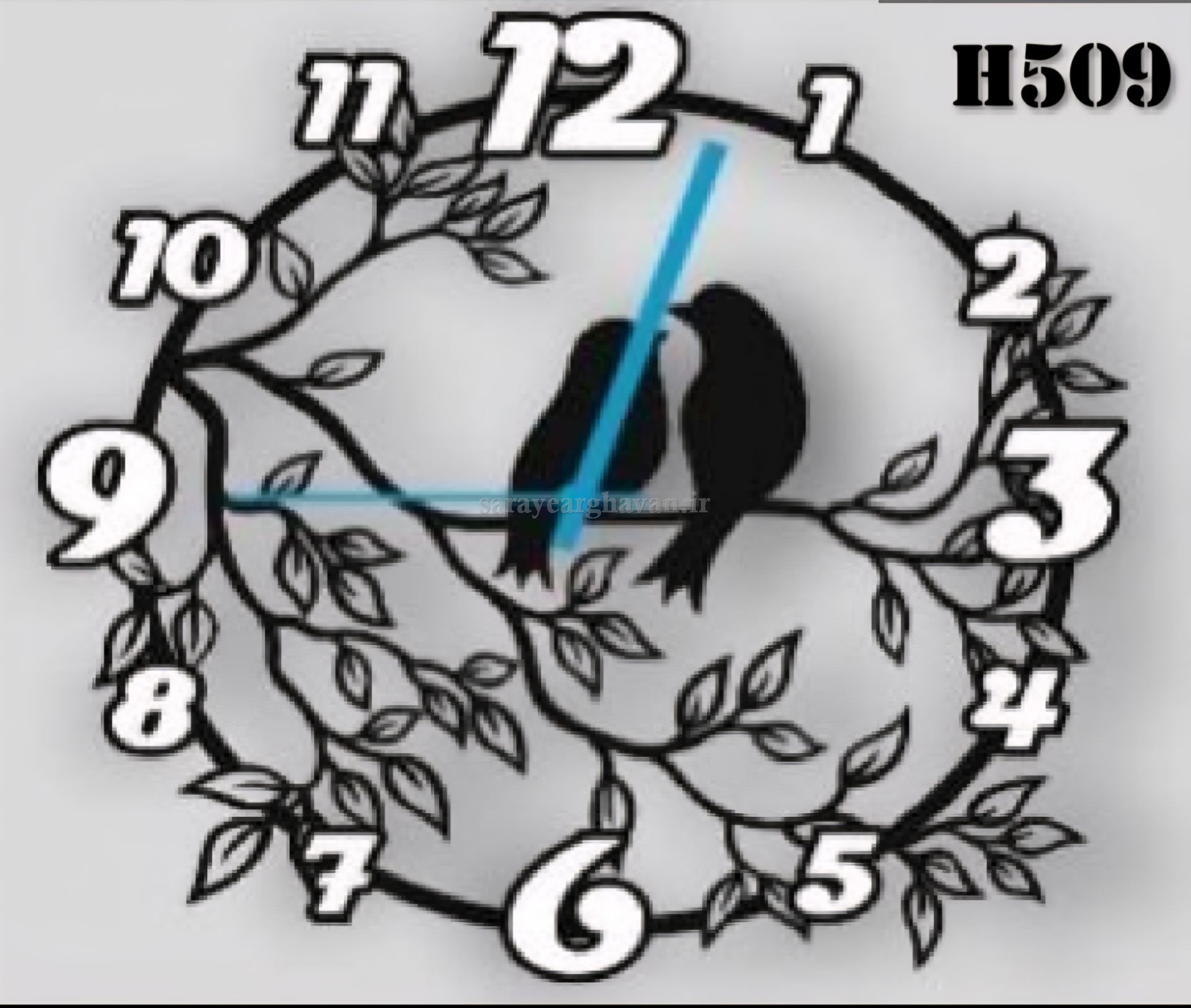ساعت دیواری مدرن فلزی کد H509
