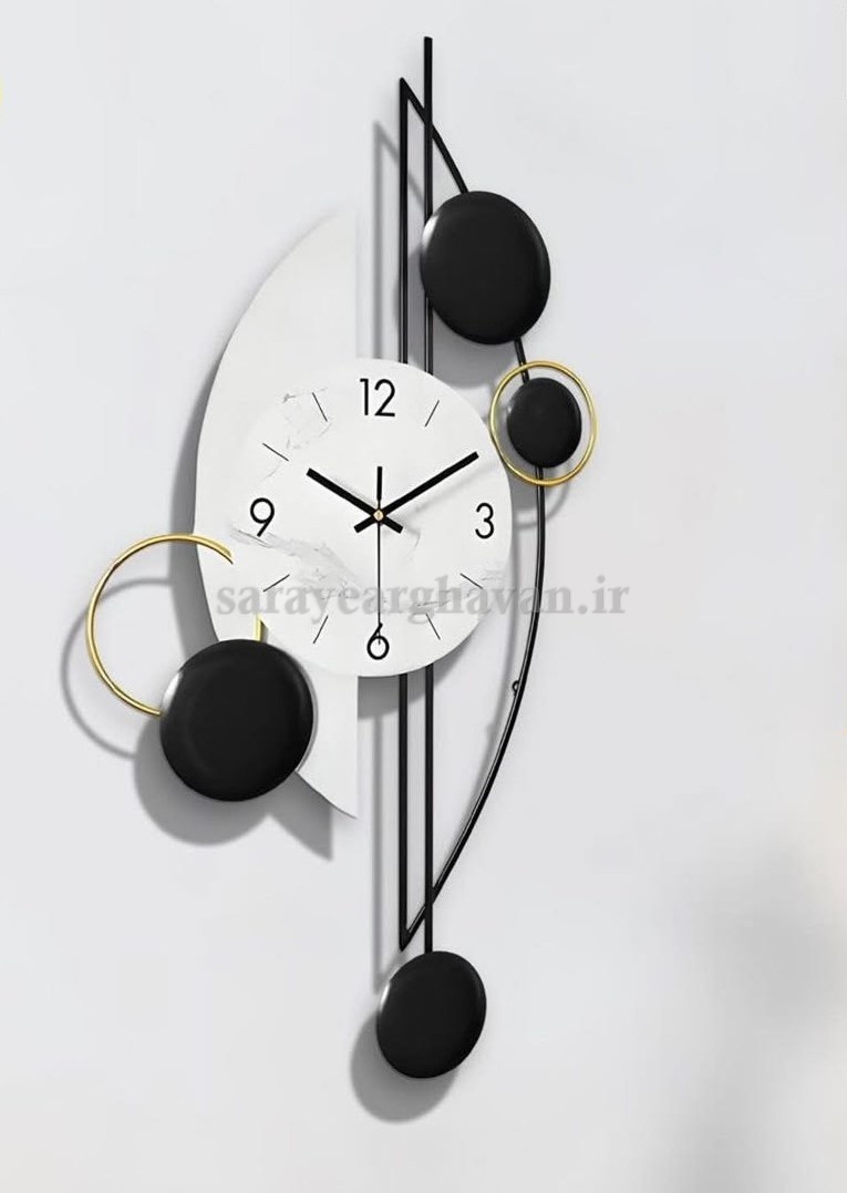 ساعت دیواری مدرن فلزی کد H450