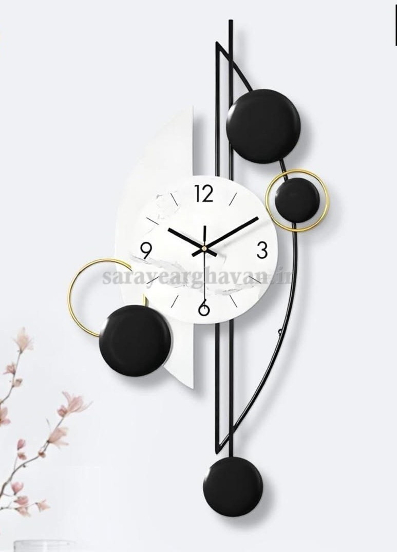 ساعت دیواری مدرن فلزی کد H450