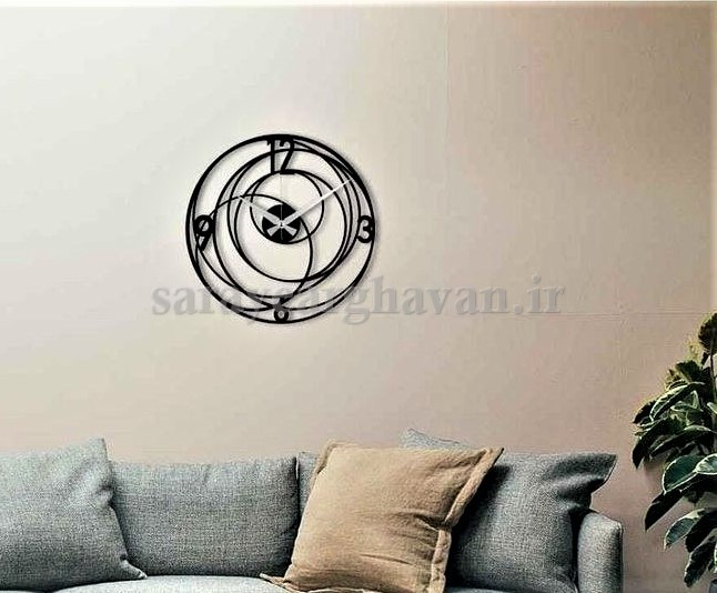 ساعت دیواری مدرن فلزی کد H349
