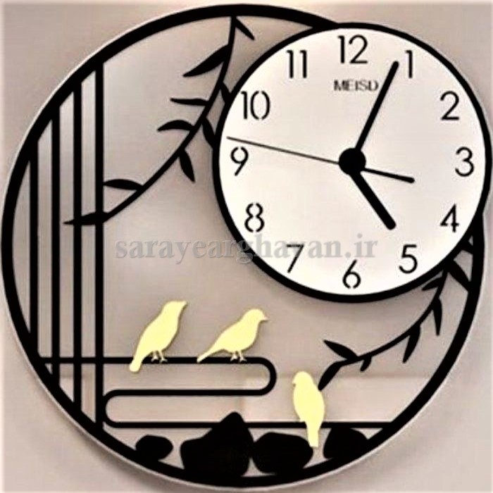 ساعت دیواری مدرن فلزی کد H363