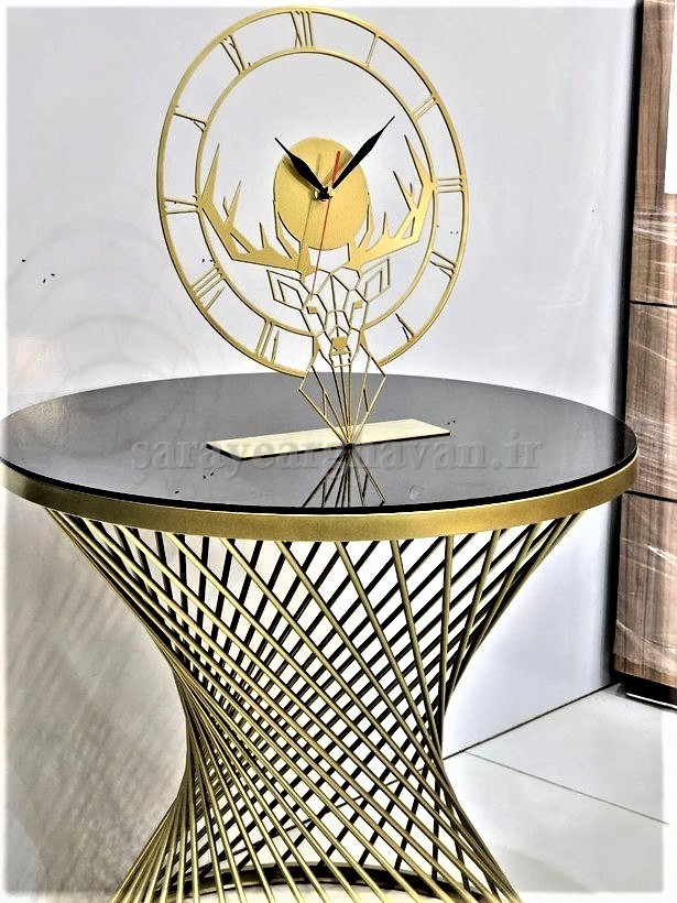 ساعت رومیزی مدرن فلزی کد H368
