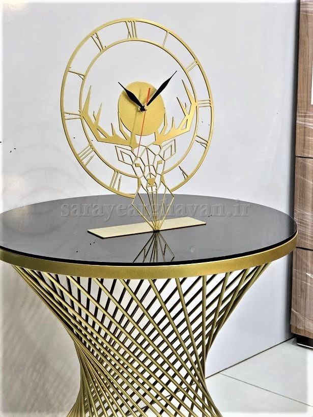 ساعت رومیزی مدرن فلزی کد H368