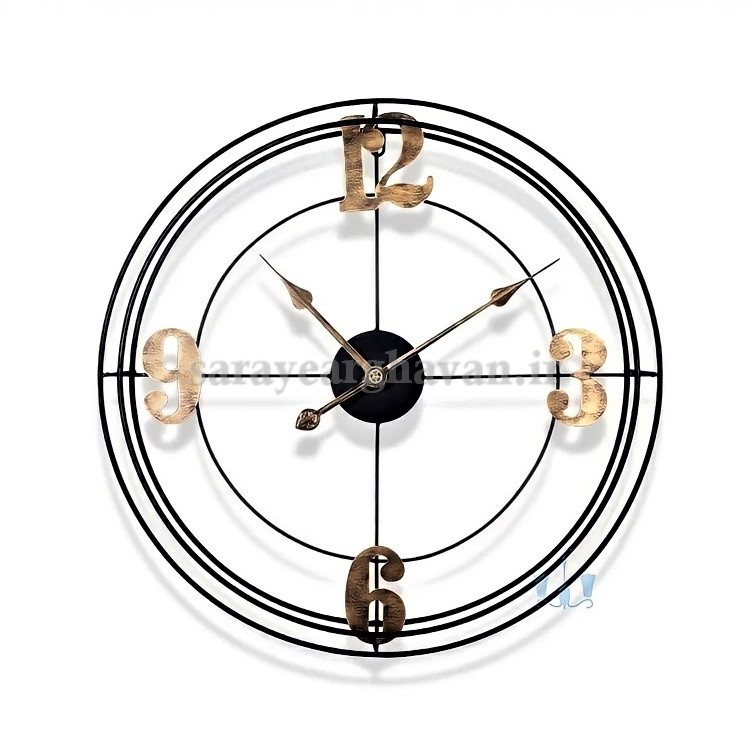 ساعت دیواری مدرن فلزی کد H392