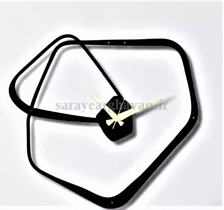 ساعت دیواری مدرن  فلزی  کد H395