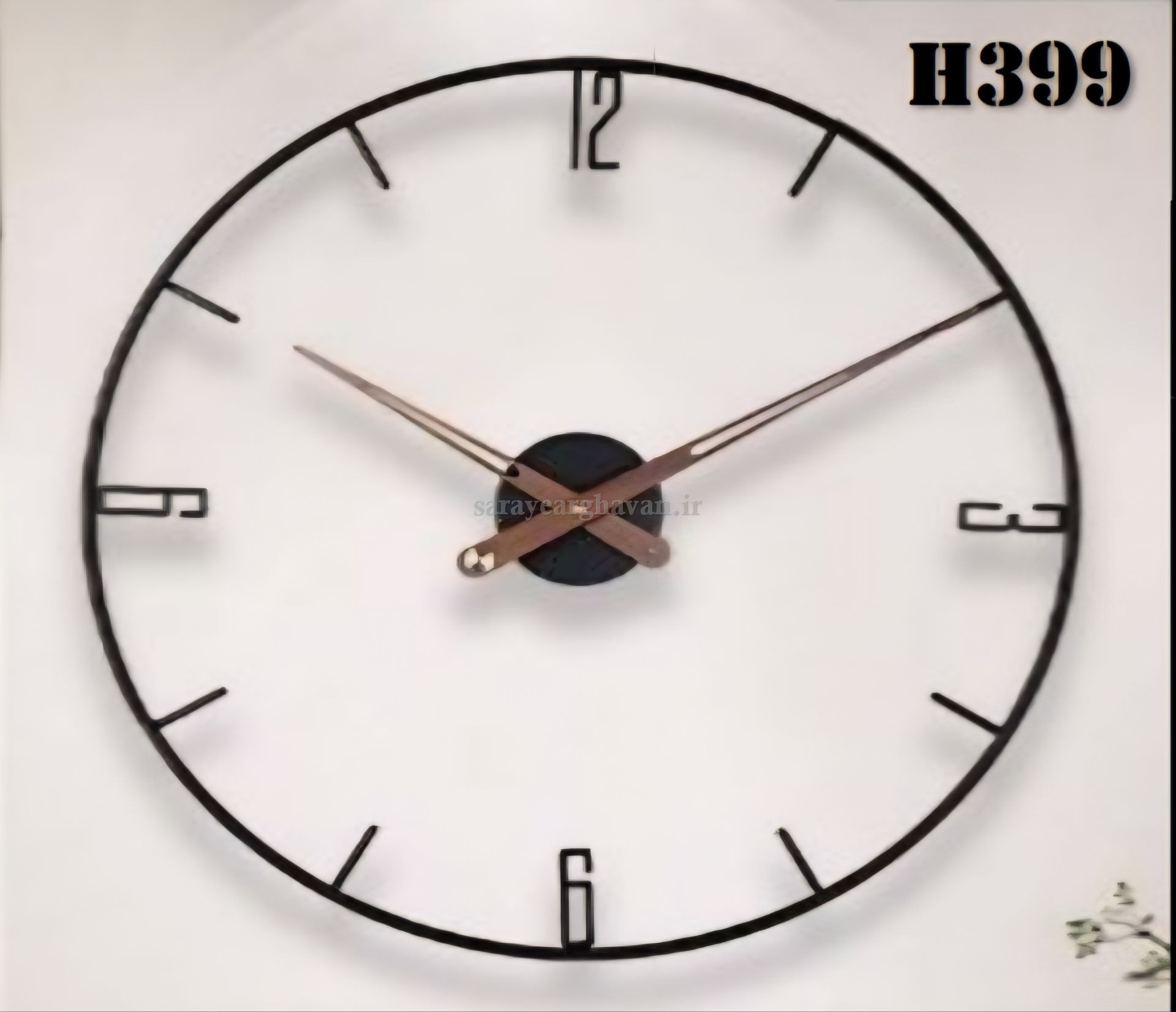 ساعت دیواری مدرن فلزی کد H399