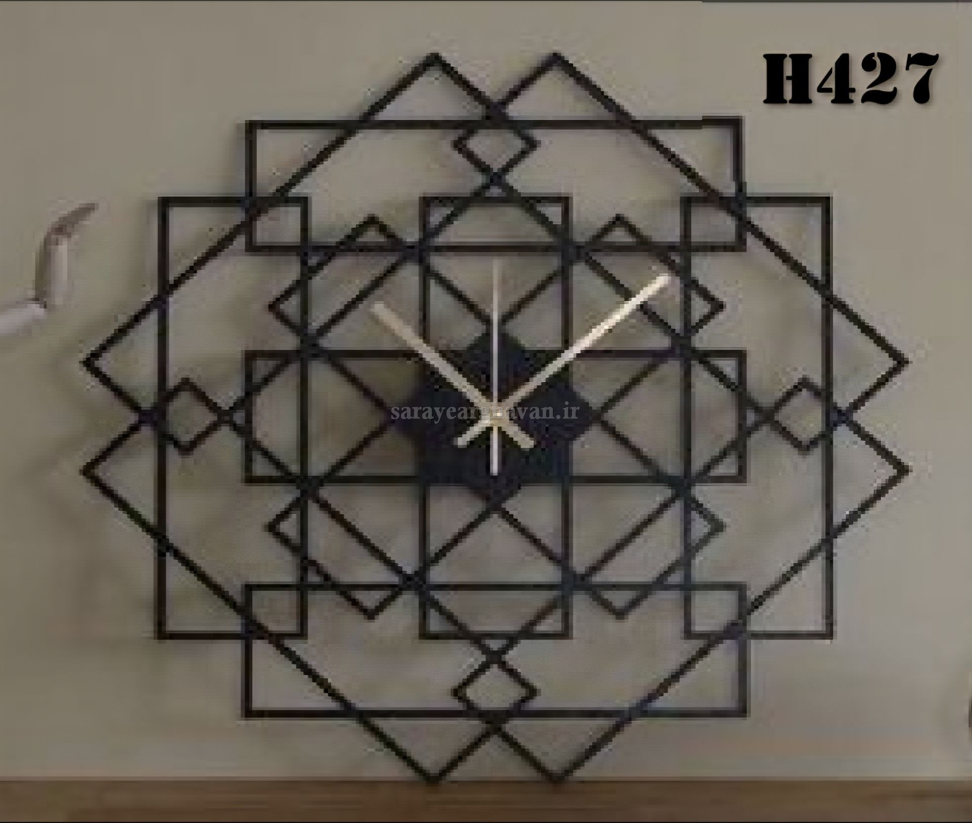 ساعت دیواری مدرن فلزی کد H427