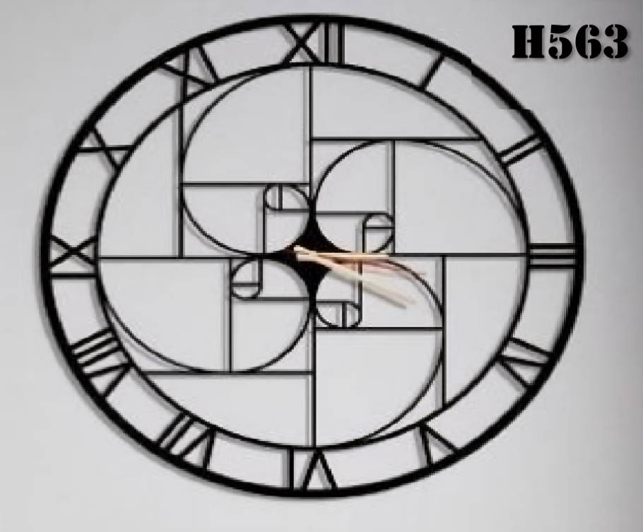 ساعت دیواری مدرن فلزی کد H563