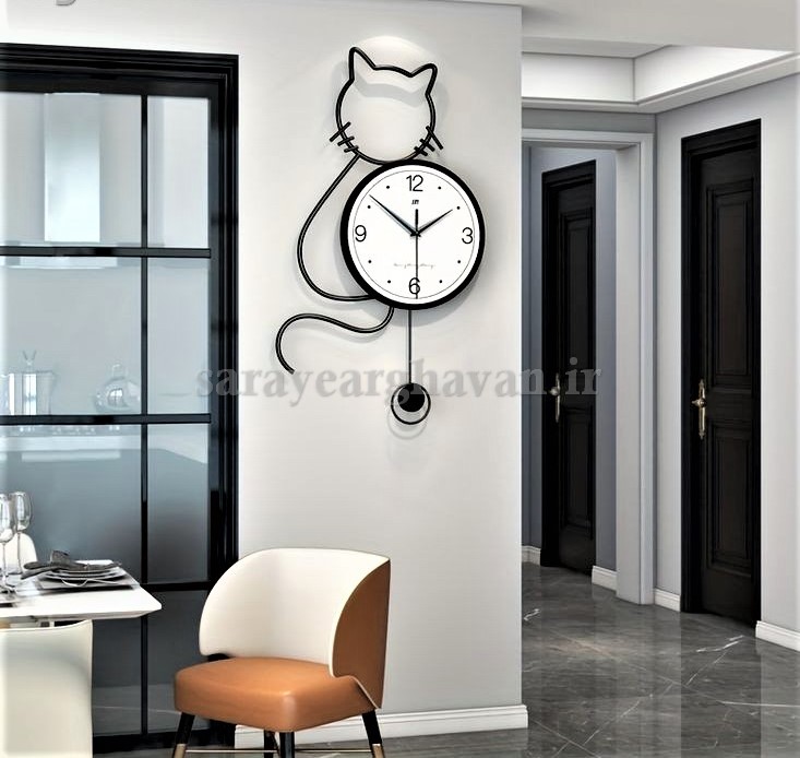 ساعت دیواری مدرن فلزی  کد H554