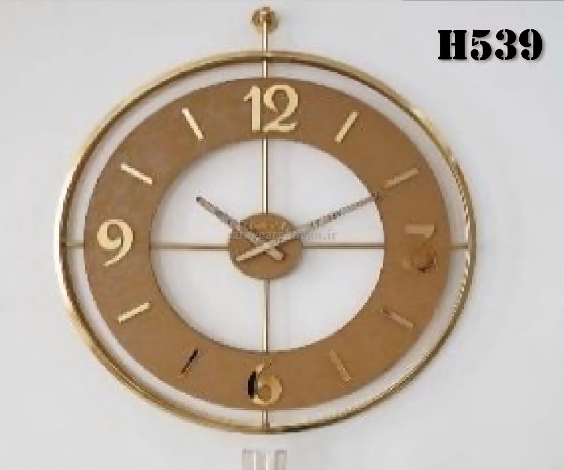 ساعت دیواری مدرن   فلزی کد H539