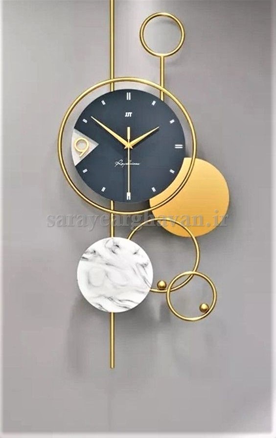 ساعت دیواری مدرن فلزی کد H536