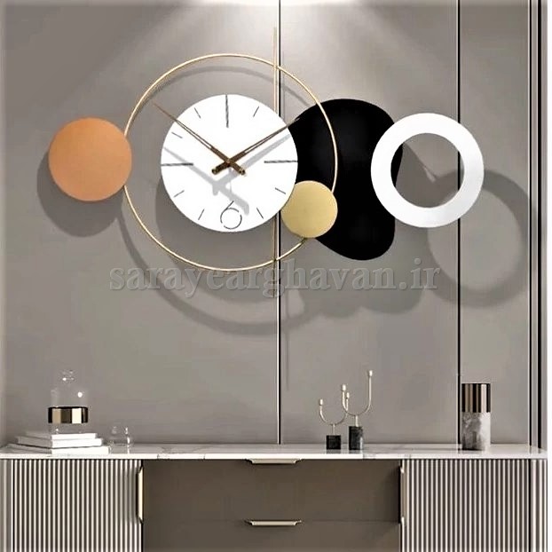 ساعت دیواری مدرن فلزی کد H524