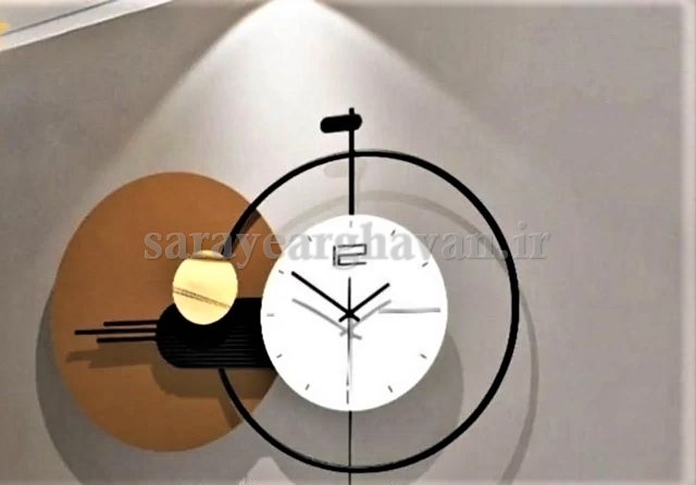 ساعت دیواری مدرن فلزی کد H519