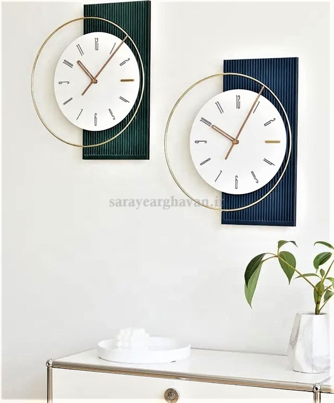 ساعت دیواری مدرن فلزی کد H511