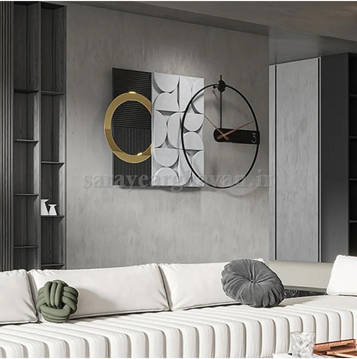 ساعت دیواری مدرن فلزی کد H502