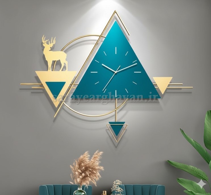 ساعت دیواری مدرن فلزی کد H483