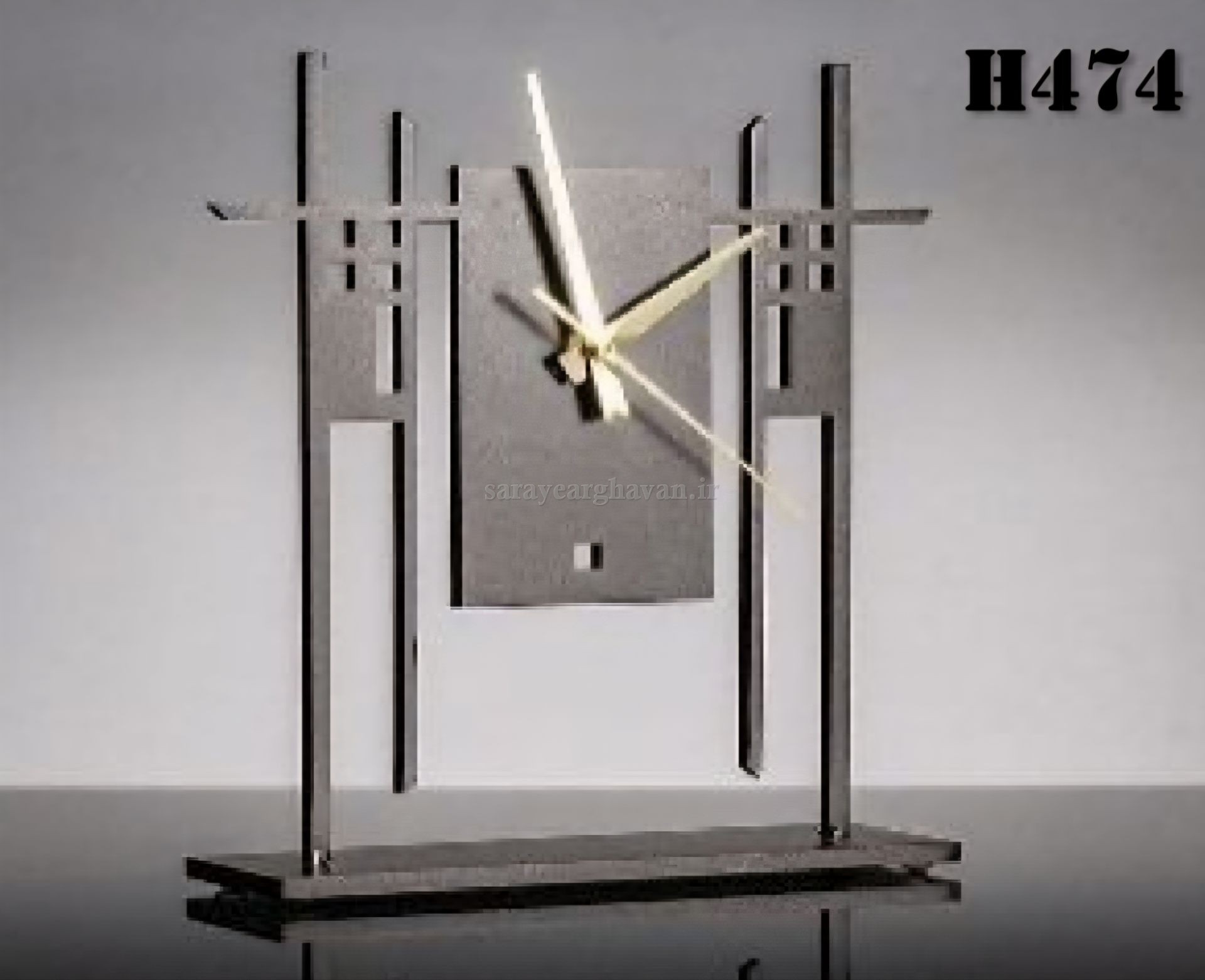 ساعت رومیزی مدرن فلزی کد H474