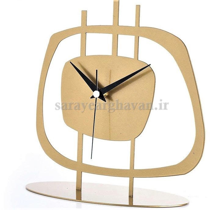 ساعت رومیزی مدرن فلزی کد H472