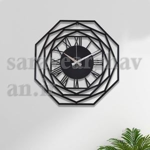 ساعت دیواری مدرن فلزی کد H433