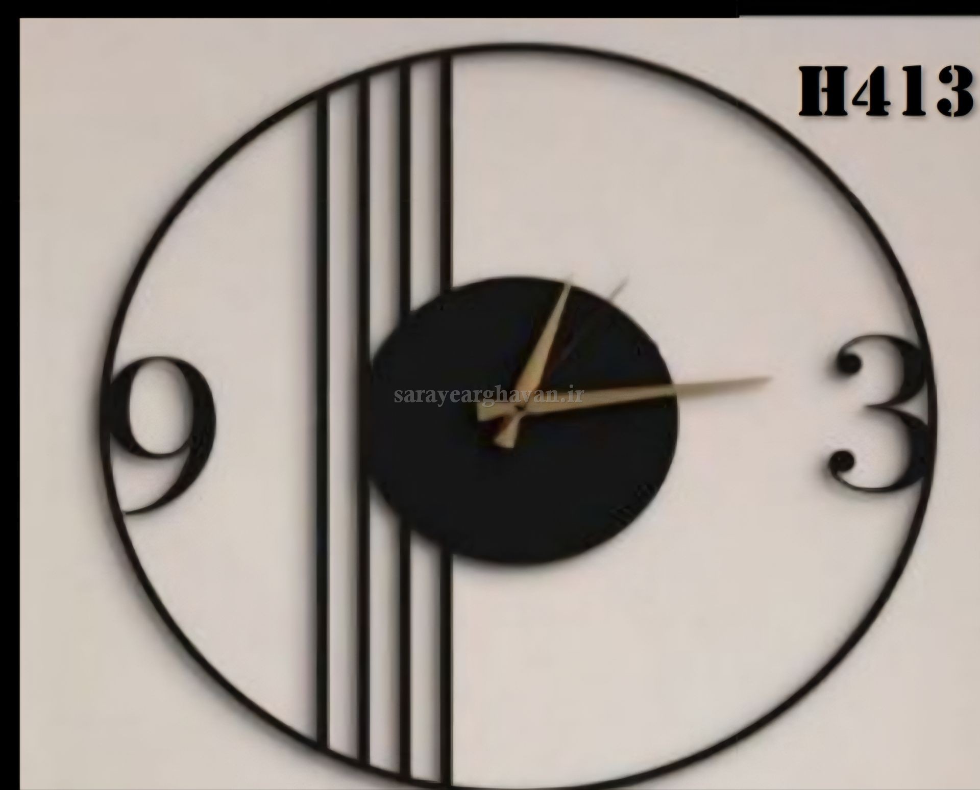 ساعت دیواری مدرن فلزی کد H413