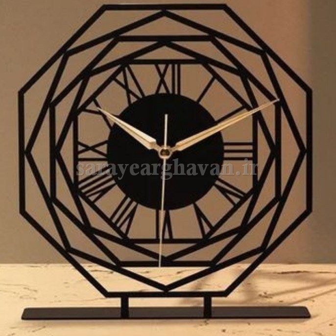 ساعت رومیزی مدرن فلزی کد H323