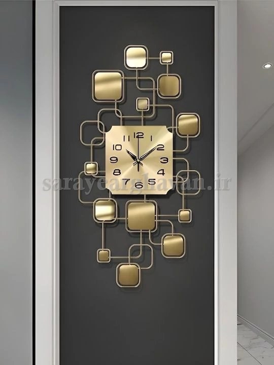 ساعت دیواری مدرن فلزی کد H273