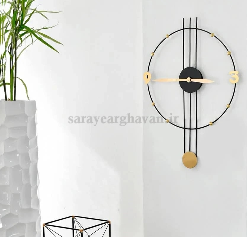 ساعت دیواری مدرن  فلزی  کد H241