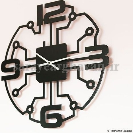 ساعت دیواری مدرن فلزی کد H232